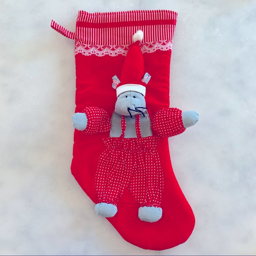 Christmas Mouse Stocking. Red